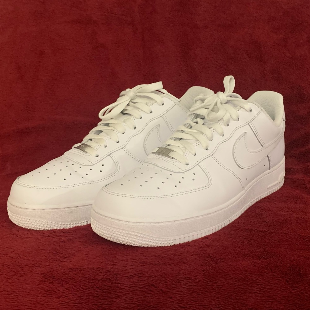 NIKE AIR FORCE 1, men, white, size 11.5